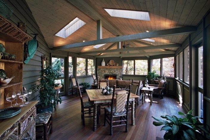 screen porch - seasonal room, asheville, scott w bartholomew architecture
