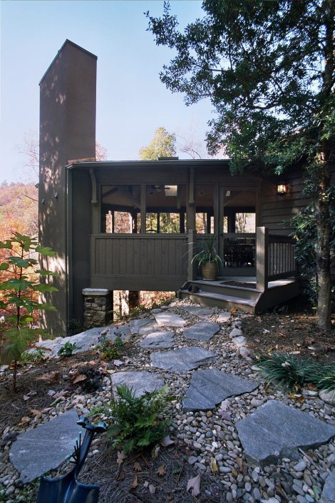 Screen Porch Addition, asheville, scott w bartholomew architecture
