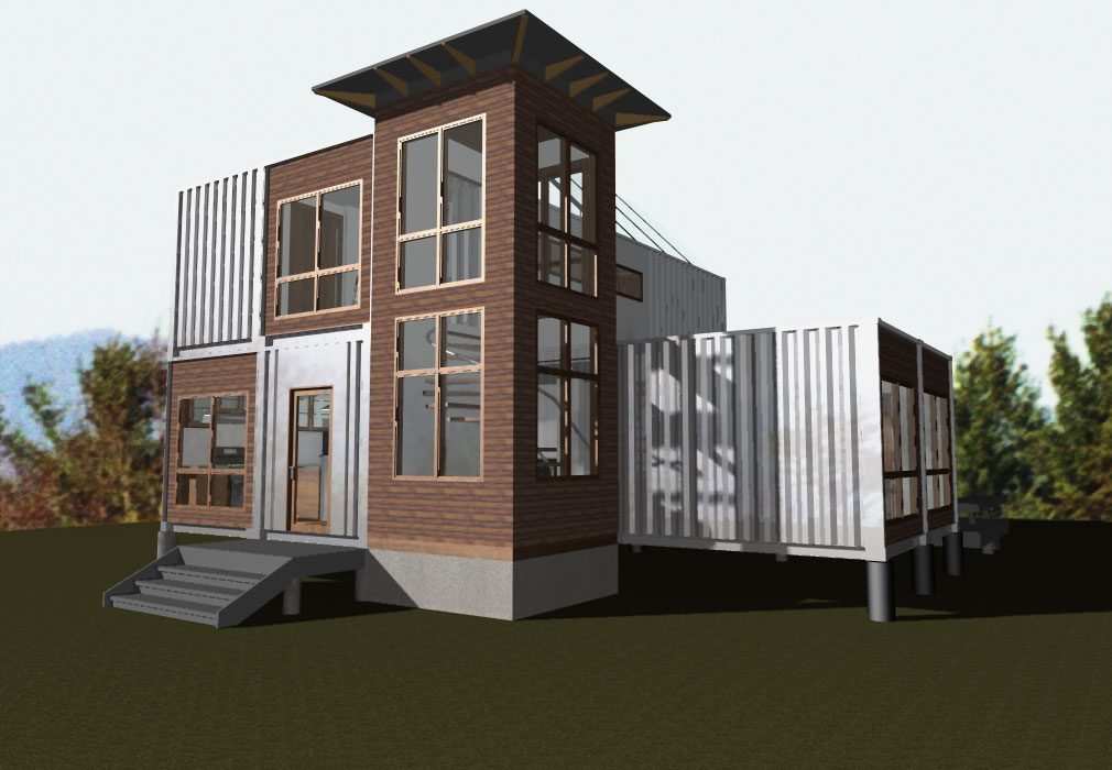 Shipping Container House Scott W Bartholomew Architecture Asheville
