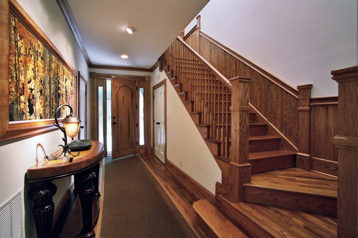 interior Italianate - staircase design, asheville, Scott W Bartholomew Architect