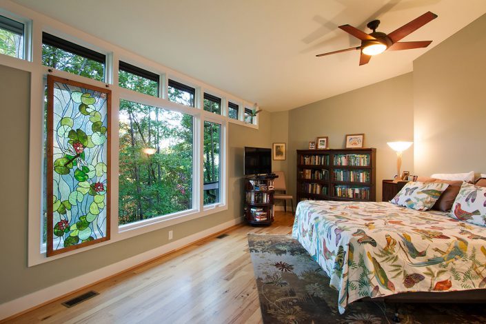 bedroom, asheville, Scott W Bartholomew Architect