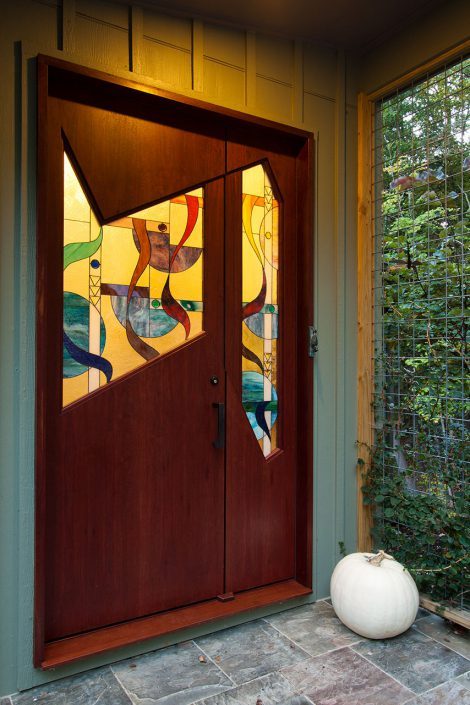 custom entry door - contemporary, asheville, Scott W Bartholomew Architect