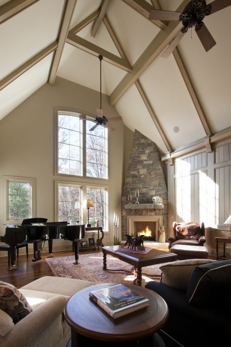 Living Room, asheville, Scott W Bartholomew Architect