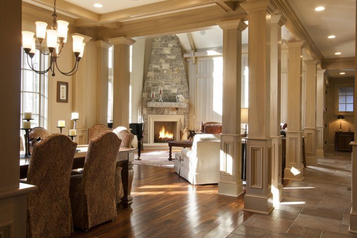 Living Room, asheville, Scott W Bartholomew Architect