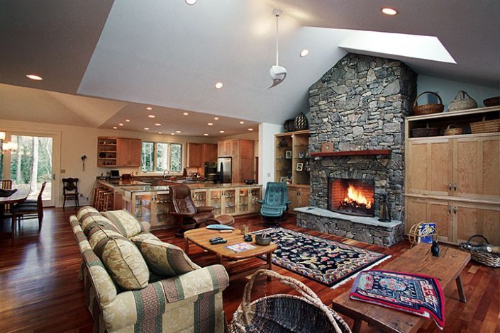 living room, asheville, Scott W Bartholomew Architect