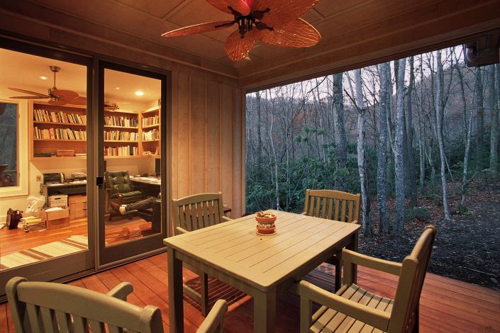 dining porch, asheville, Scott W Bartholomew Architect